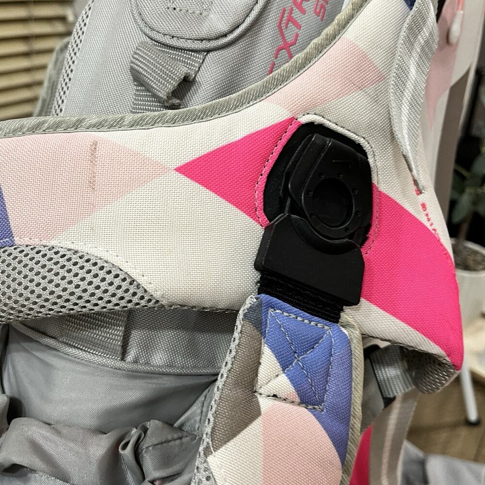Nike Xtreme Sport IV Women's 8-Way Stand Golf Bag Dual Strap Gray/Pink Rain Hood - Picture 9 of 15